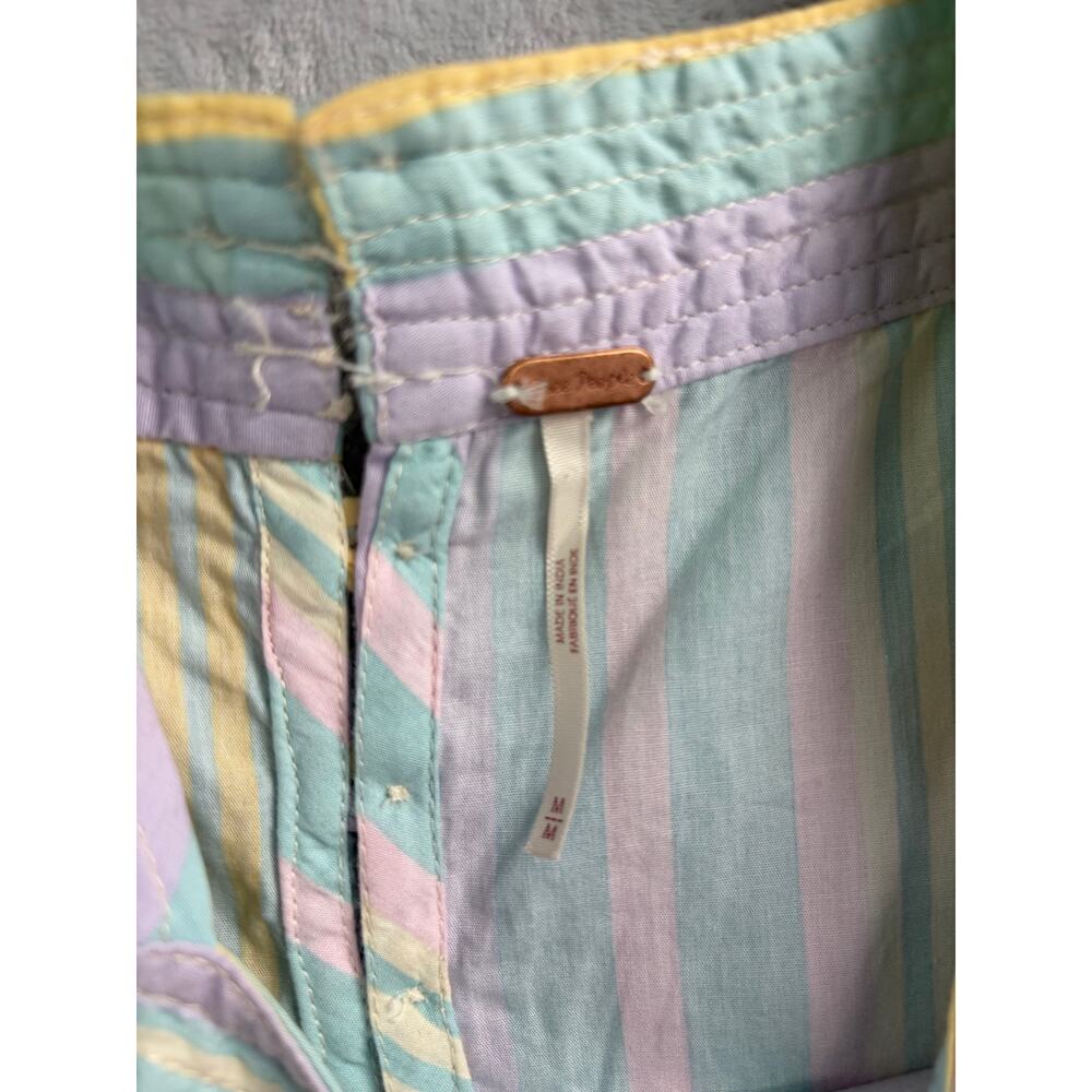Free People Primavera Stripe Cotton Pastel Midi Dress  - Size M - Picture 6 of 9